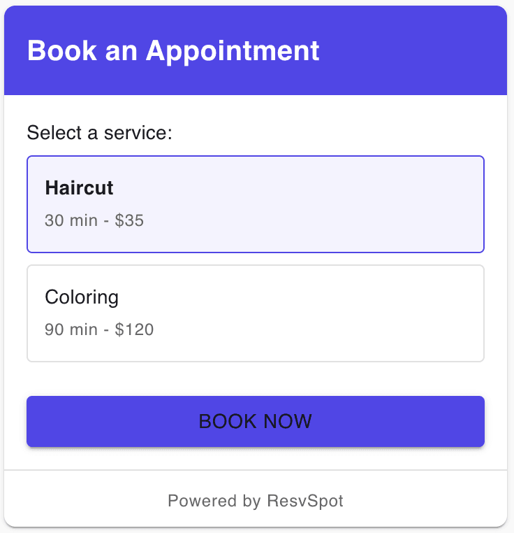 Smart Online Booking preview
